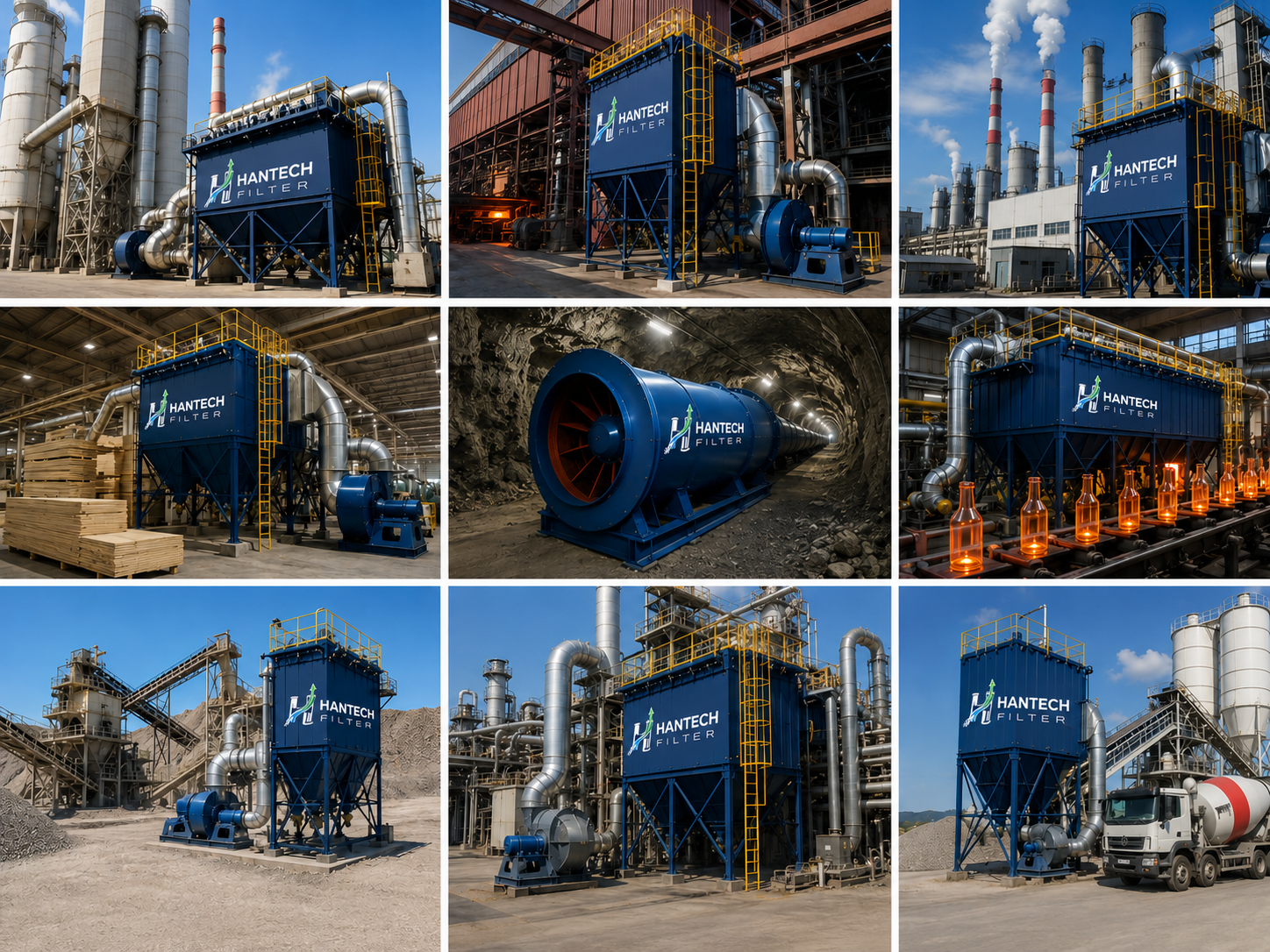 Çimento Fabrikaları — Hantech Filter toz toplama çözümü